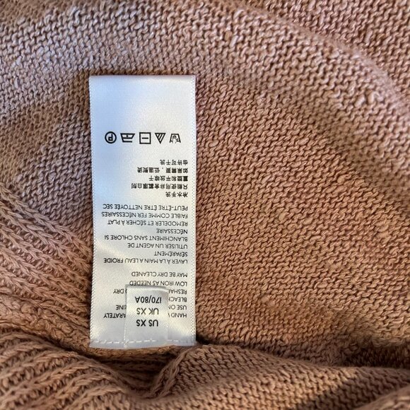 Free People Distressed Knit Sweater – XS – Soft Desert Rose - Picture 4 of 6